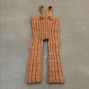Misha And Puff Rose Gold Knit Overalls